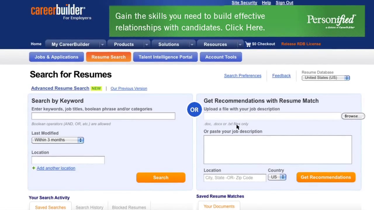 CareerBuilder ResumeFlip