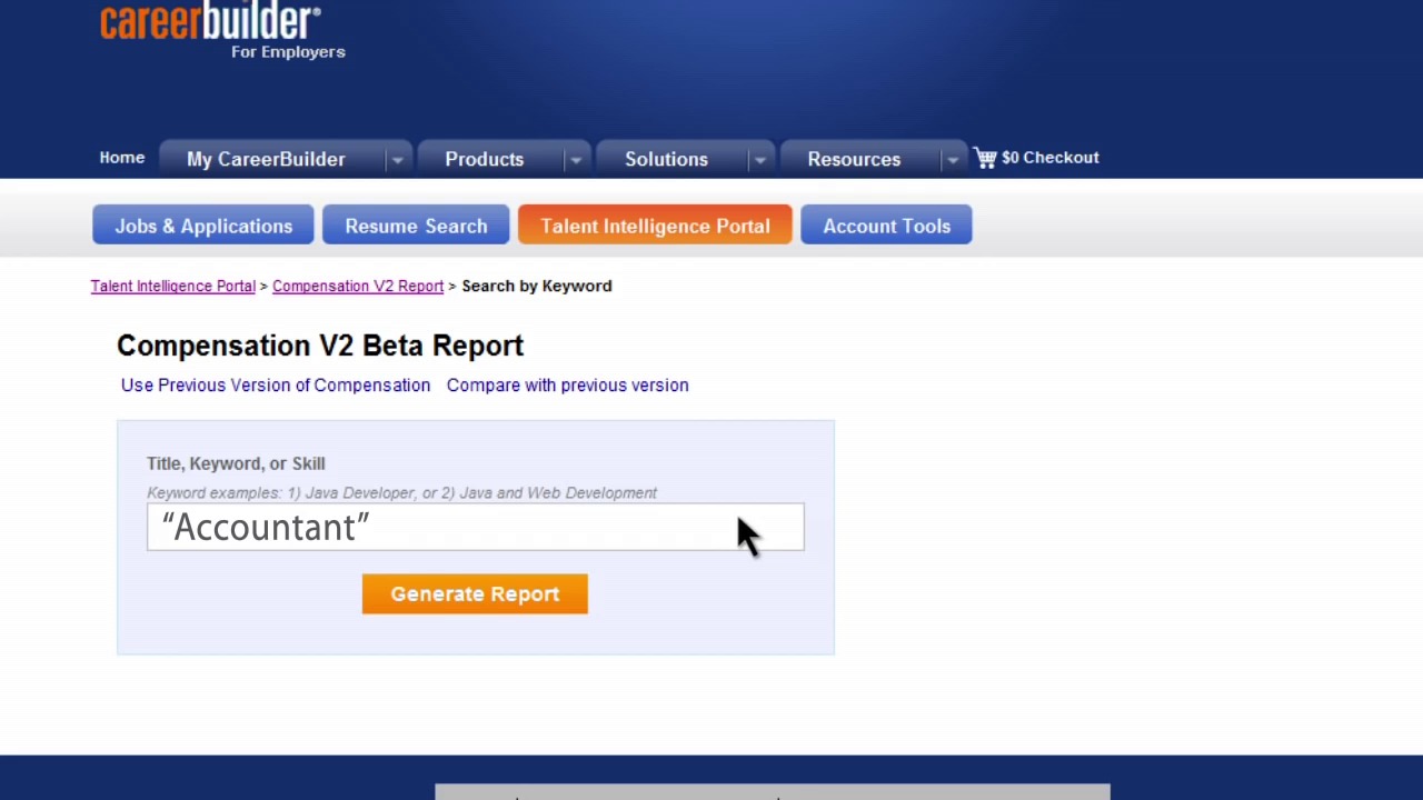 CareerBuilder Talentstream Supply and Demand Compensation Data