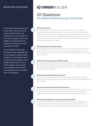Data Portal Buyer’s Checklist