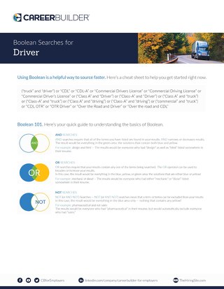Drivers Specific Boolean Search Strings