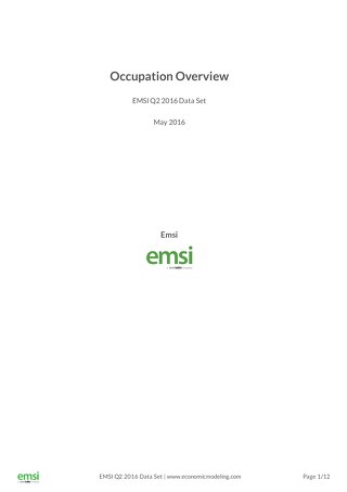 Emsi Diversity Recruiting Sample Reports