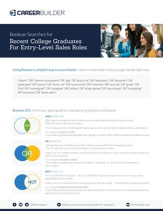 Entry Level Boolean Search Flyer