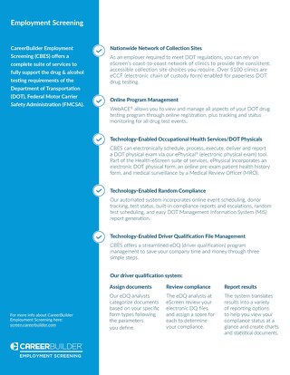 FMCSA Clearinghouse – DOT Services