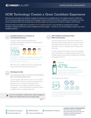 HCM Technology Creates a Great Candidate Experience