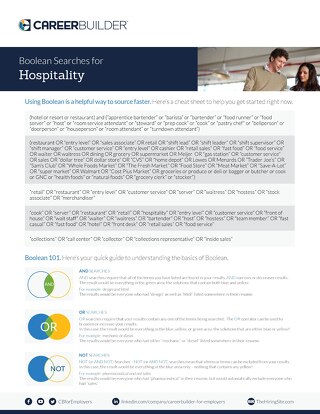 Hospitality Boolean Search