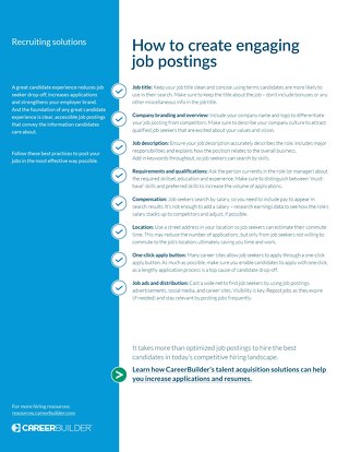 How to create engaging job postings