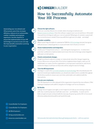 How to Successfully Automate Your HR Process