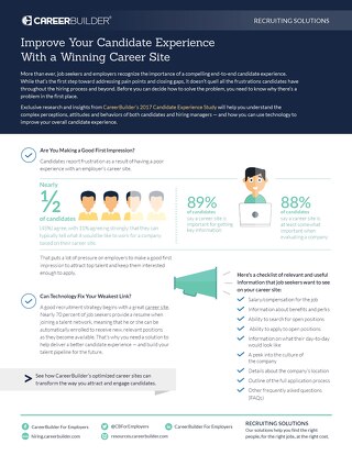 Improve Your Candidate Experience With a Winning Career Site