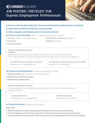 Job Posting Checklist