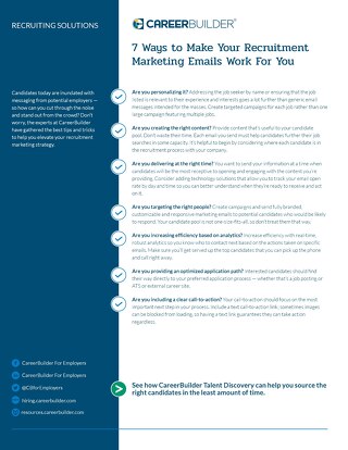 Recruitment Marketing Checklist