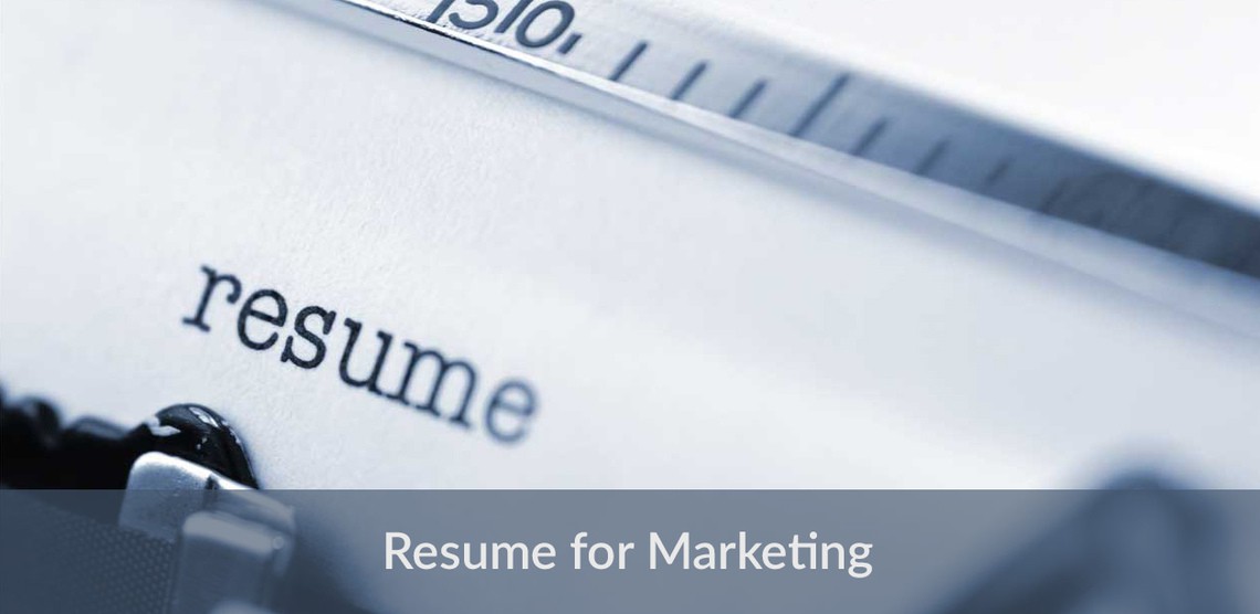 Resume example for marketing managers