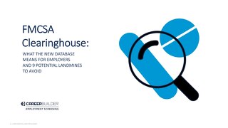 Training Guide: FMCSA Clearinghouse – what the database means to employers