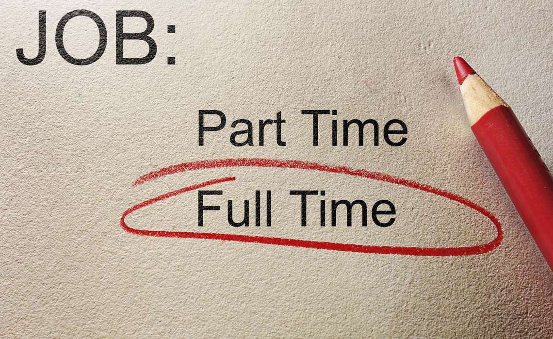 Turning a part-time job into a full-time job