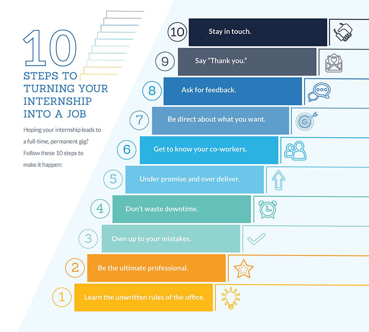 10 steps to turning your internship into a job