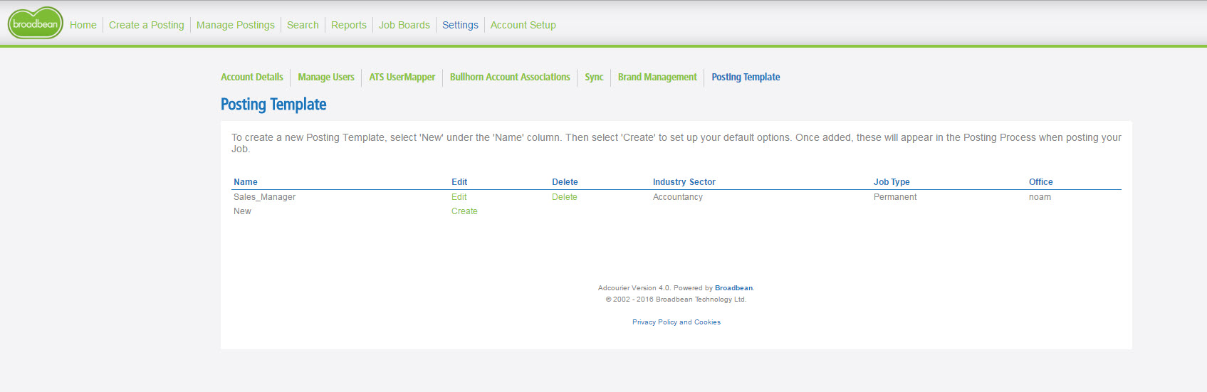Broadbean Job Distribution posting template